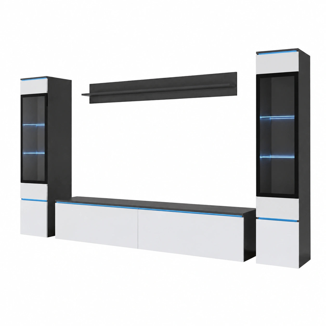 Meuble TV, 4 pièces, pour le salon