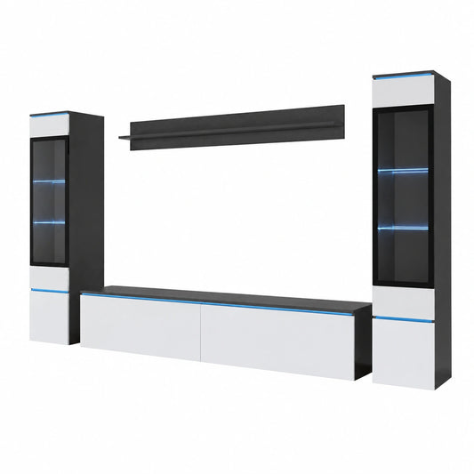 Meuble TV, 4 pièces, pour le salon