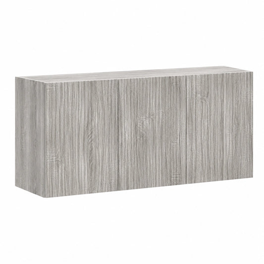 Meuble TV, avec rangement, coloris gris, 59,5 x 31 x 40 cm, pour le salon